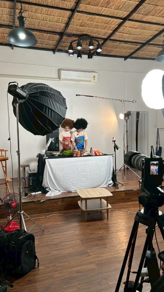 Brand studio setup — product showcase